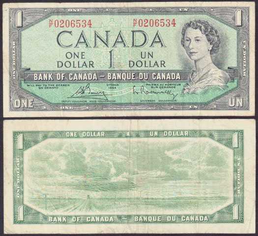 1972-73 Canada $1 (P.75c) L000077